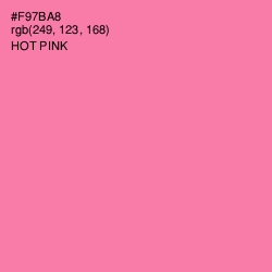 #F97BA8 - Hot Pink Color Image