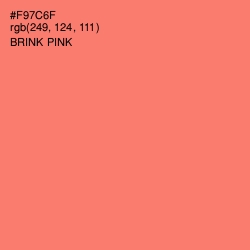 #F97C6F - Brink Pink Color Image