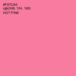 #F97CA0 - Hot Pink Color Image