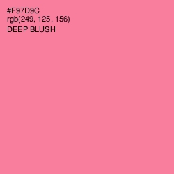 #F97D9C - Deep Blush Color Image