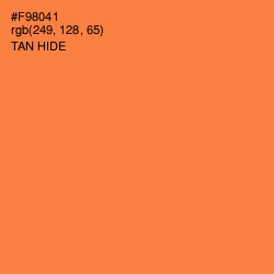 #F98041 - Tan Hide Color Image