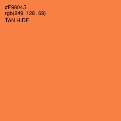 #F98045 - Tan Hide Color Image