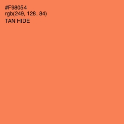 #F98054 - Tan Hide Color Image