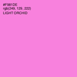 #F981DE - Light Orchid Color Image