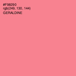 #F98290 - Geraldine Color Image
