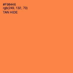 #F98446 - Tan Hide Color Image