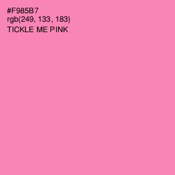 #F985B7 - Tickle Me Pink Color Image