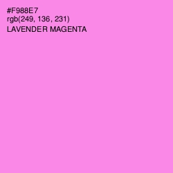 #F988E7 - Lavender Magenta Color Image