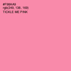 #F98AA9 - Tickle Me Pink Color Image