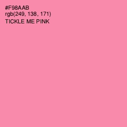 #F98AAB - Tickle Me Pink Color Image