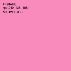 #F98ABC - Mauvelous Color Image