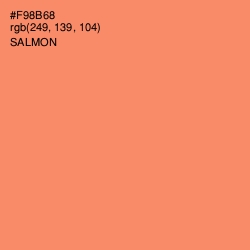 #F98B68 - Salmon Color Image
