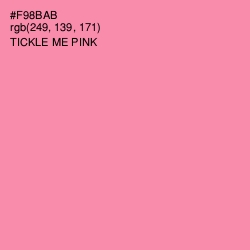 #F98BAB - Tickle Me Pink Color Image