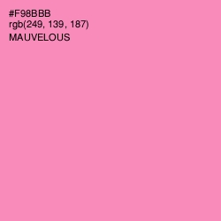 #F98BBB - Mauvelous Color Image