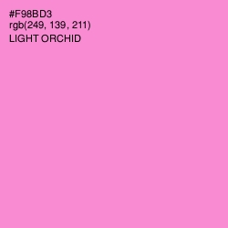 #F98BD3 - Light Orchid Color Image