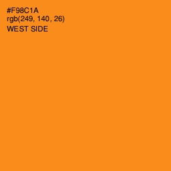 #F98C1A - West Side Color Image