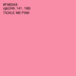 #F98DA8 - Tickle Me Pink Color Image
