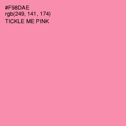 #F98DAE - Tickle Me Pink Color Image