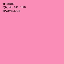 #F98DB7 - Mauvelous Color Image