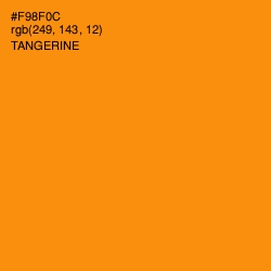 #F98F0C - Tangerine Color Image