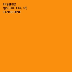 #F98F0D - Tangerine Color Image