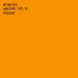 #F99103 - Pizazz Color Image
