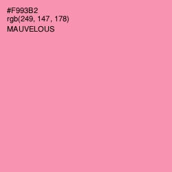 #F993B2 - Mauvelous Color Image