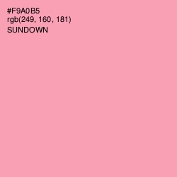 #F9A0B5 - Sundown Color Image