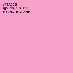 #F9A0CB - Carnation Pink Color Image