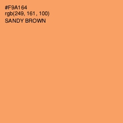 #F9A164 - Sandy brown Color Image