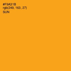 #F9A31B - Sun Color Image
