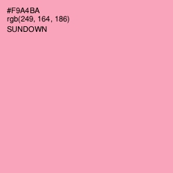 #F9A4BA - Sundown Color Image