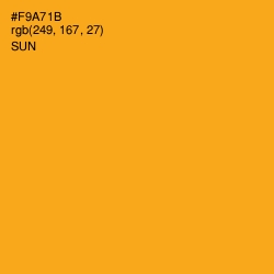 #F9A71B - Sun Color Image