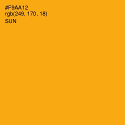 #F9AA12 - Sun Color Image