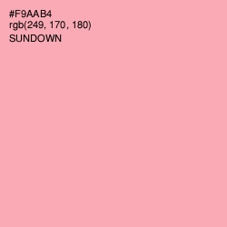 #F9AAB4 - Sundown Color Image