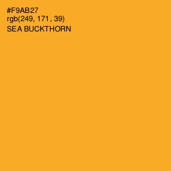 #F9AB27 - Sea Buckthorn Color Image