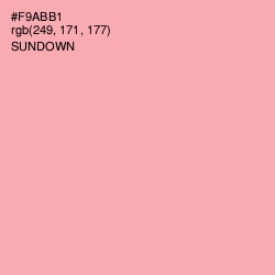 #F9ABB1 - Sundown Color Image