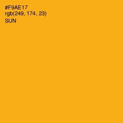 #F9AE17 - Sun Color Image