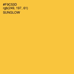 #F9C53D - Sunglow Color Image