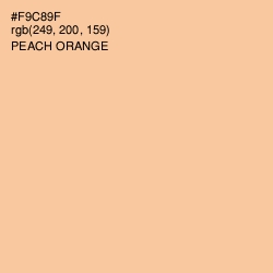 #F9C89F - Peach Orange Color Image