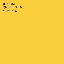 #F9CE3A - Sunglow Color Image