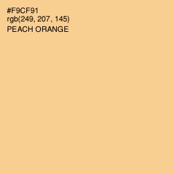 #F9CF91 - Peach Orange Color Image