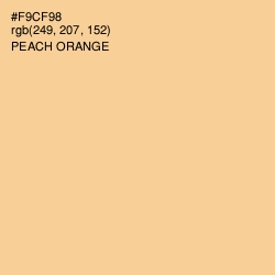#F9CF98 - Peach Orange Color Image