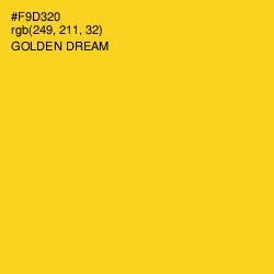 #F9D320 - Golden Dream Color Image