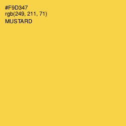 #F9D347 - Mustard Color Image