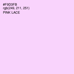 #F9D3FB - Pink Lace Color Image