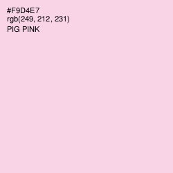 #F9D4E7 - Pig Pink Color Image