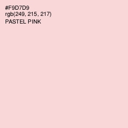 #F9D7D9 - Pastel Pink Color Image