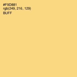 #F9D881 - Buff Color Image