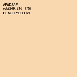 #F9D8AF - Peach Yellow Color Image